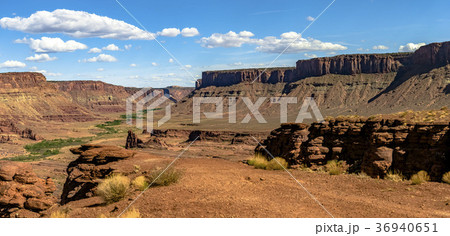 Canyon vies in Moab, Utah seen from the view Canyon vies in Moab, Utah seen from the view 36940651