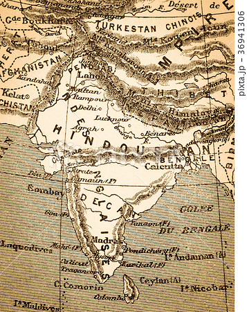 古地図　インド 36941306