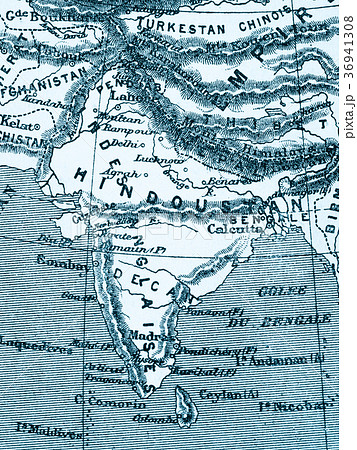 古地図　インド 36941308