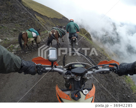 Enduro journey with dirt bike high in the Enduro journey with dirt bike high in the 36942285