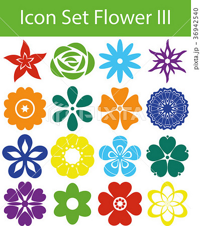 Icon Set Flower III 36942540