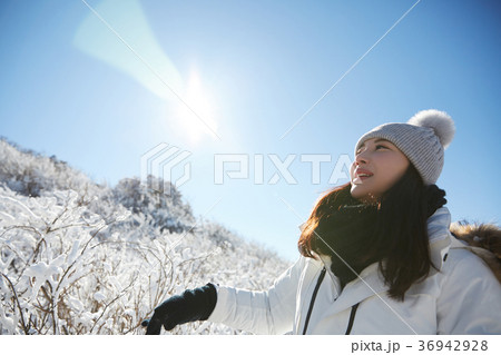 徳裕山 雪景色 屋外 36942928