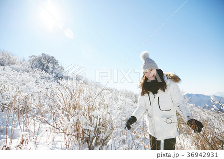 徳裕山 雪景色 屋外 36942931