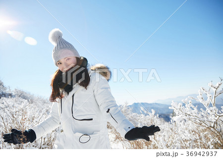 徳裕山 雪景色 屋外 36942937