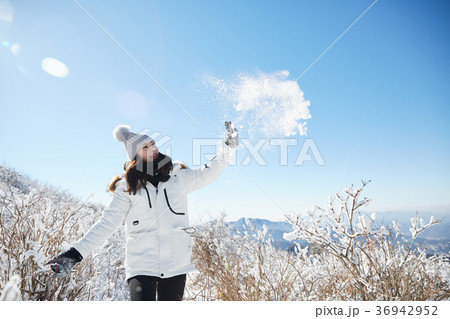 徳裕山 雪景色 屋外 36942952