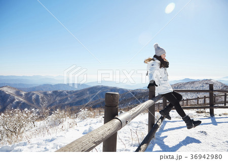 徳裕山 雪景色 屋外 36942980
