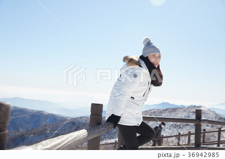 徳裕山 雪景色 屋外 36942985
