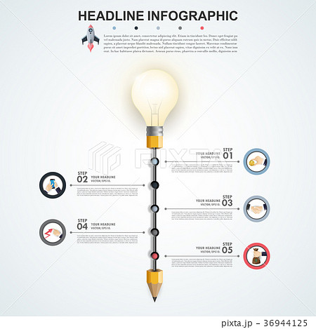 Abstract infographics number options template. 36944125