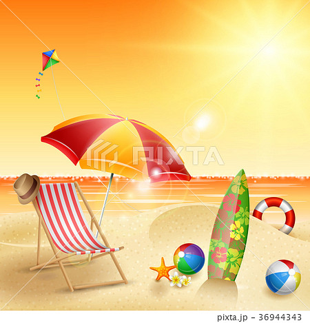 Beautiful summer beach 36944343