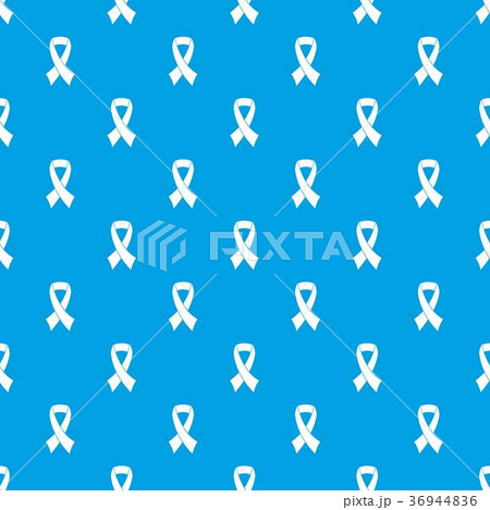Breast cancer awareness ribbon pattern seamless blue 36944836