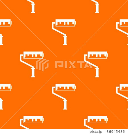 Paint roller with paint pattern seamless 36945486
