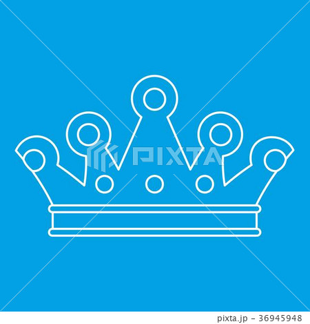 Royal crown icon, outline style 36945948