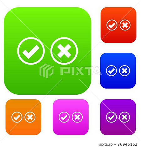 Tick and cross selection set collection 36946162