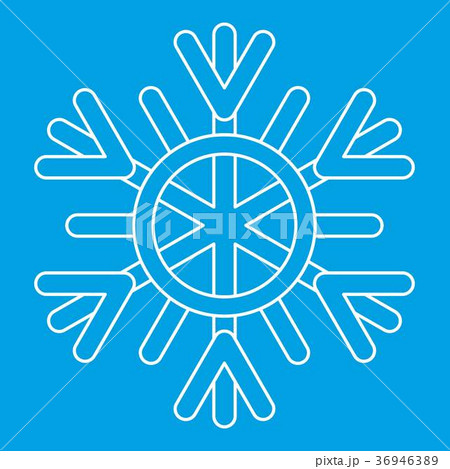 Snowflake icon, outline style Snowflake icon, outline style 36946389