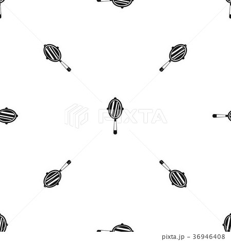 Hand mirror pattern seamless black Hand mirror pattern seamless black 36946408