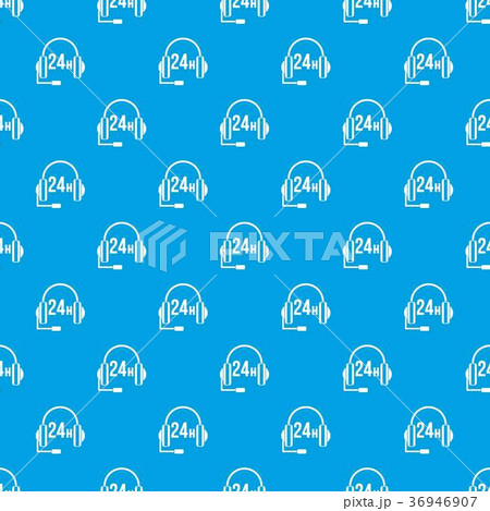 Support 24 hours pattern seamless blue 36946907