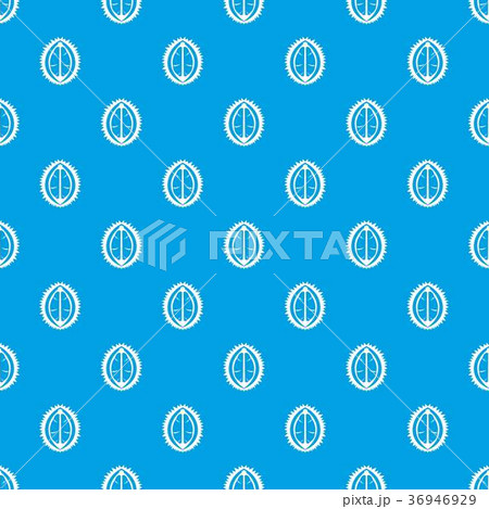 Durian fruit pattern seamless blue 36946929