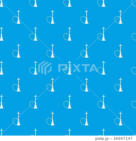 Hookah pattern seamless blue 36947147