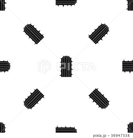 Plant of desert pattern seamless black Plant of desert pattern seamless black 36947338