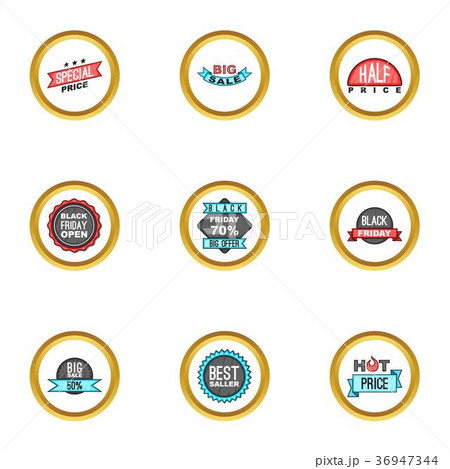 Offer icons set, cartoon style Offer icons set, cartoon style 36947344