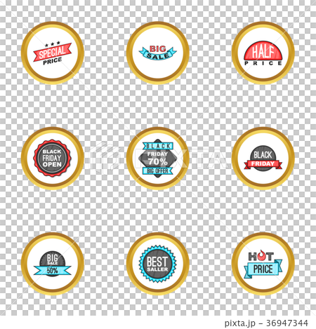 Offer icons set, cartoon style Offer icons set, cartoon style 36947344