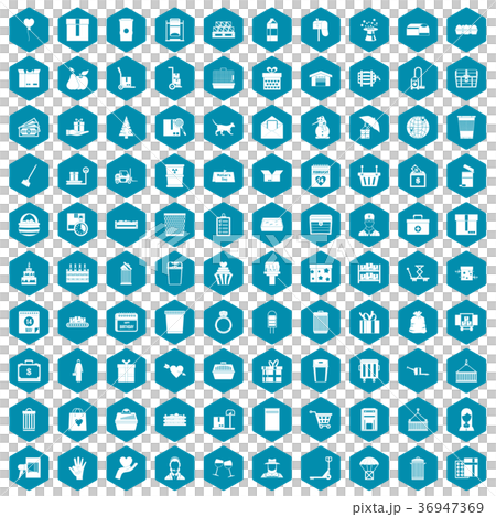 100 box icons sapphirine violet 36947369