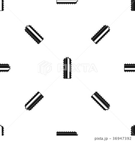 Cactus plant pattern seamless black 36947392