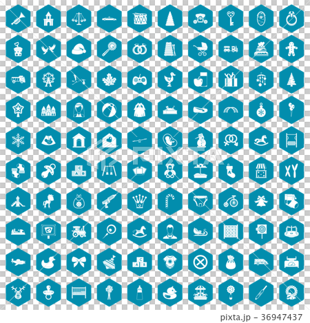 100 baby icons sapphirine violet 36947437