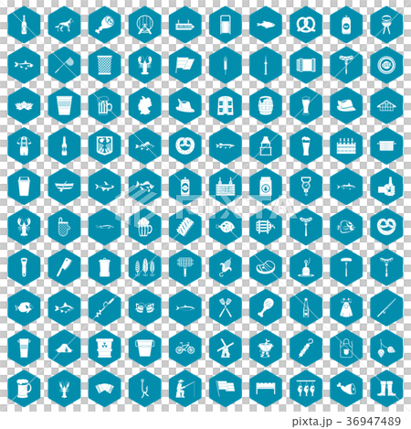 100 beer icons sapphirine violet 36947489