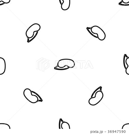 Protective eye mask for sleeping pattern seamless black 36947590