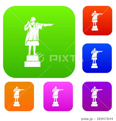 Columbus monument set collection 36947644
