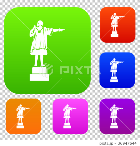 Columbus monument set collection 36947644
