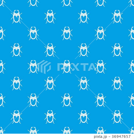 Scarab beetle pattern seamless blue 36947657