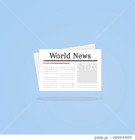 White news pages flat icon White news pages flat icon 36954409