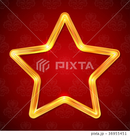 Abstract glow golden star frame. Luxury template Abstract glow golden star frame. Luxury template 36955451