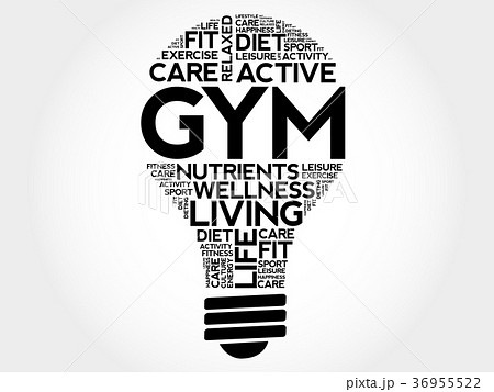 GYM word cloud bulb word cloud GYM word cloud bulb word cloud 36955522