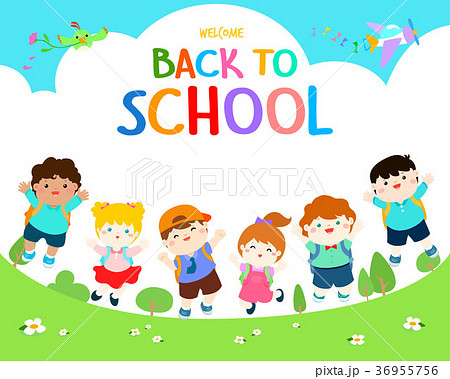 Welcome back to school vector illustration. Welcome back to school vector illustration. 36955756