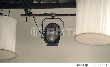 Big production spot light equipment in studio Big production spot light equipment in studio 36956521