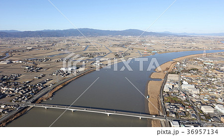 鐘ヶ江大橋(筑後川) 福岡県大川市筑後川 鐘ヶ江大橋(筑後川) 福岡県大川市筑後川 36957134