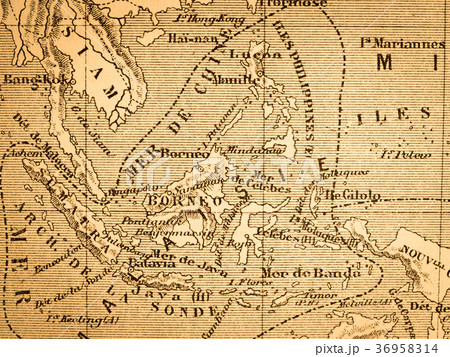 古地図　東南アジア 36958314