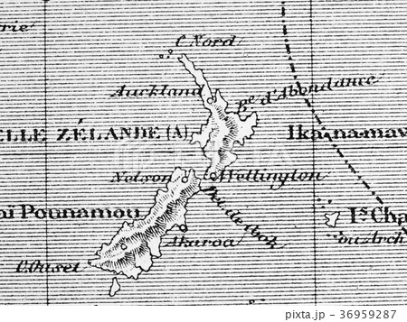 古地図　ニュージーランド 36959287