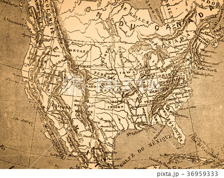 古地図　北米大陸 36959333