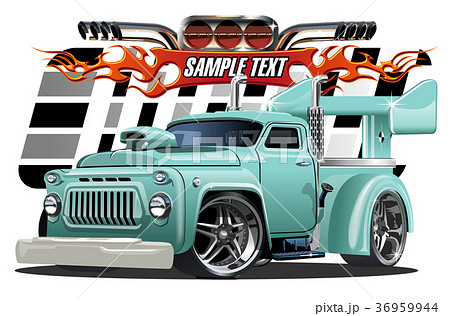 Cartoon hotrod 36959944