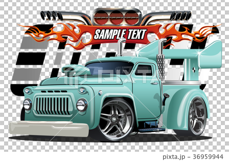 Cartoon hotrod 36959944