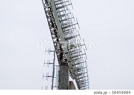Military radar antenna. A grid of small antennas 36959984