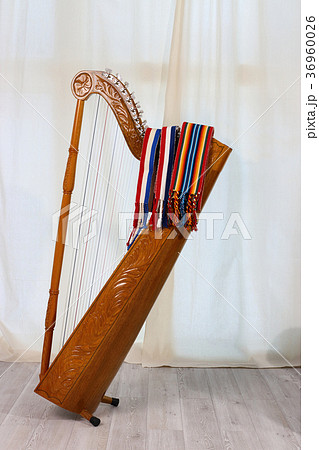 アルパ 楽器 パラグアイ インディアンハープ ラテンハープ ハープ 彫刻 