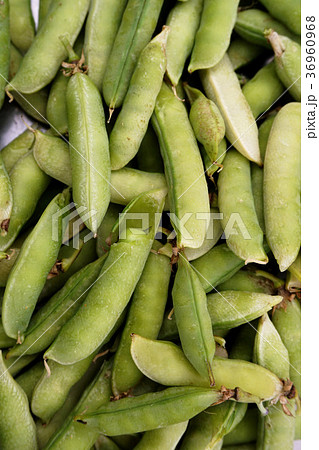 Beans piled in the shell. 36960968