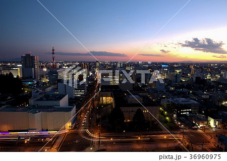 栃木県庁から見た宇都宮市の夜景 36960975