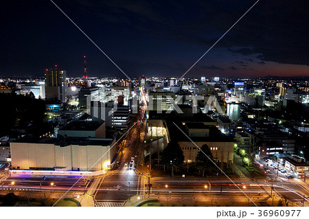 栃木県庁から見た宇都宮市の夜景 36960977