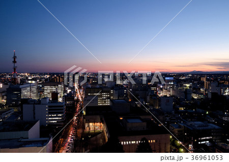 栃木県庁から見た宇都宮市の夜景 栃木県庁から見た宇都宮市の夜景 36961053